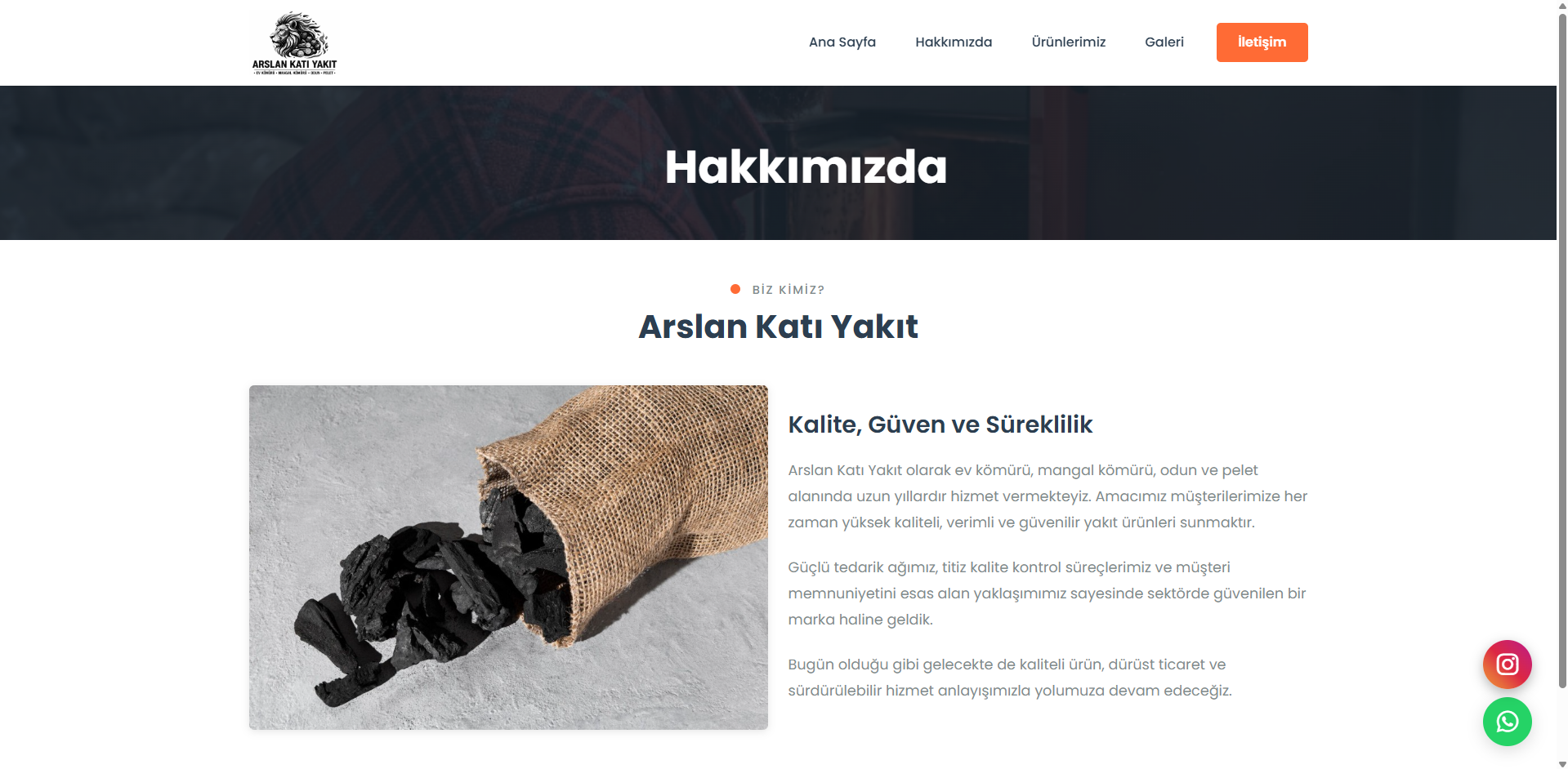 Arslan Kat Yakıt Web Sitesi