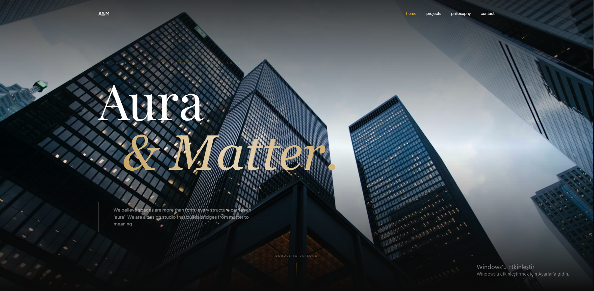 Aura & Matter Web Sitesi