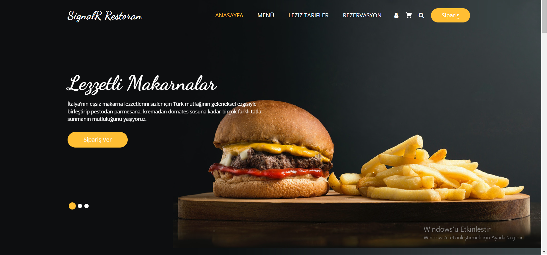 QR Kodlu Restoran Sipariş Takibi